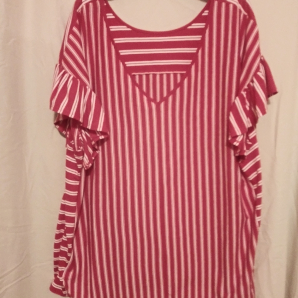 Red Stripped Blouse